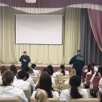 Обучающиеся колледжа приняли участие в акции «Безопасный лед»