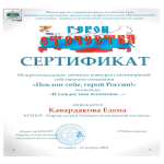 Итоги  межрегионального заочного конкурса стихотворений собственного сочинения «Поклон тебе, герой России!»