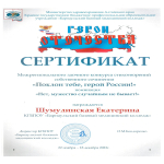 Итоги  межрегионального заочного конкурса стихотворений собственного сочинения «Поклон тебе, герой России!»