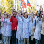Посвящение в студенты Барнаульского базового медицинского колледжа