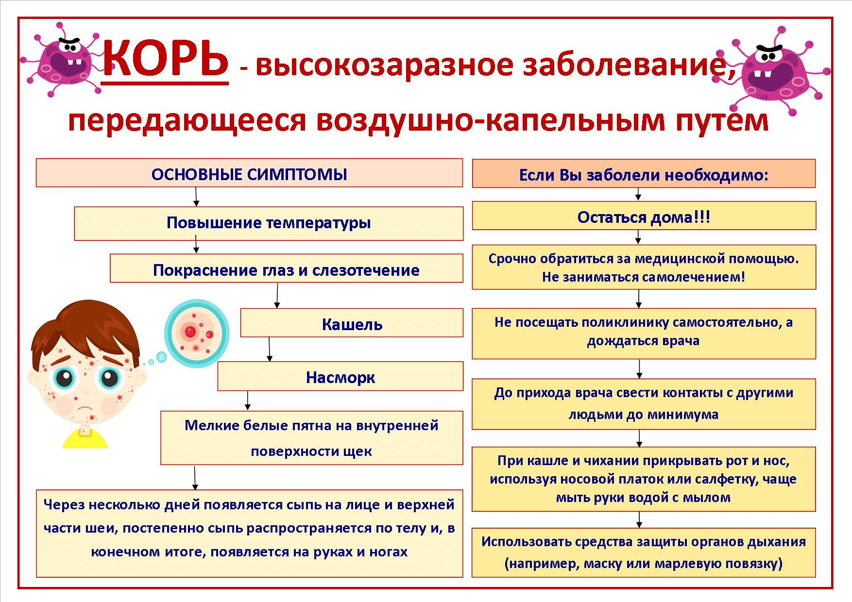 Памятка для студентов по профилактике кори