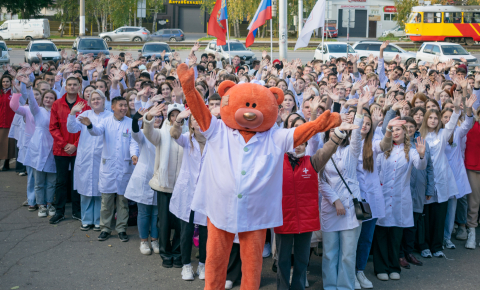 Посвящение в студенты Барнаульского базового медицинского колледжа